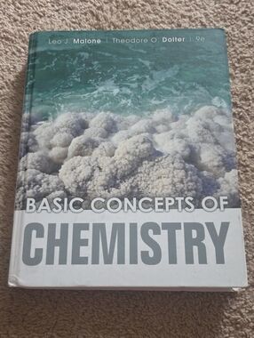 Basic Concepts of Chemistry Hardcover Book - White, Teal
